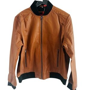Inland Leather Bomber Jacket